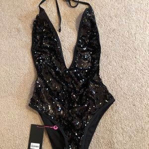 NWT Black sequin swimsuit 🖤